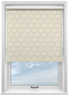 Trellis Prints, Vine and Bloom Romsey Bud Green - Twist&Fit Roller Blind